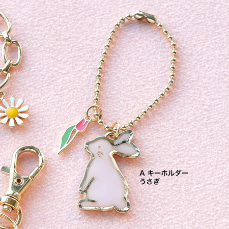 レシピNo.KR0664 アニマルレジンフレーム うさぎ&ねこのアクセサリー3種