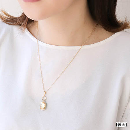 レシピNo.KR0672 貴和クリスタルと石座ビーズのリバーシブルアクセサリー4種