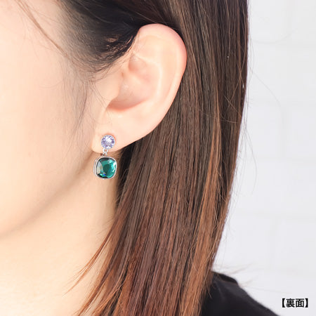 レシピNo.KR0672 貴和クリスタルと石座ビーズのリバーシブルアクセサリー4種