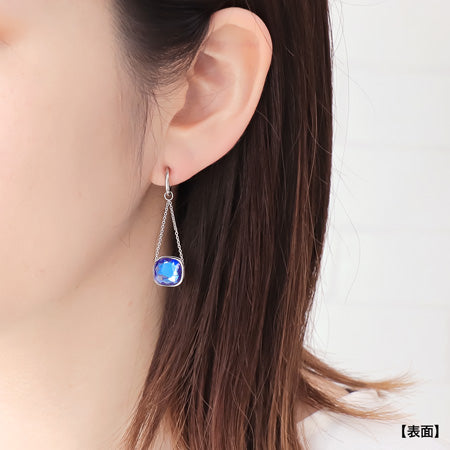 レシピNo.KR0675 貴和クリスタルと石座ビーズのリバーシブルイヤーアクセサリー3種