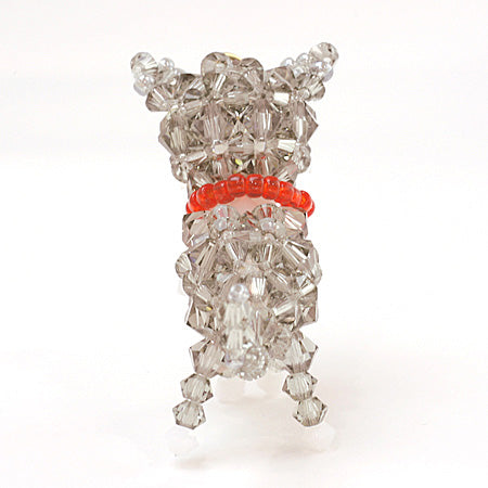 Recipe No.KR0677 Kiwa Crystal Cat Motif Keychain