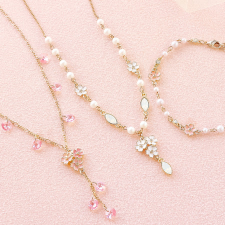レシピNo.KR0678 さくらのアクセサリー3種