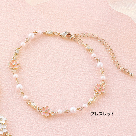 レシピNo.KR0678 さくらのアクセサリー3種