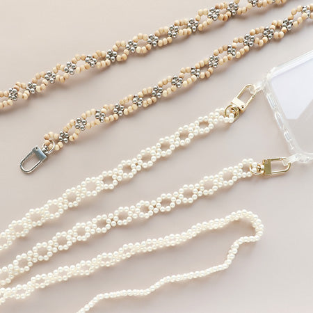 レシピNo.KR0722 8の字編みだけでサクサク作れる!ビーズスマホショルダー