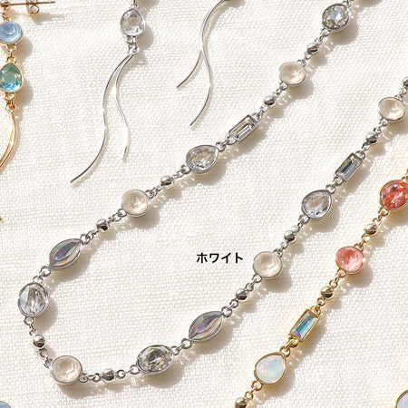レシピNo.KR0725 貴和クリスタルラッカーイグナイトのネック&ピアス