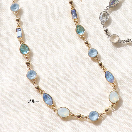 レシピNo.KR0725 貴和クリスタルラッカーイグナイトのネック&ピアス
