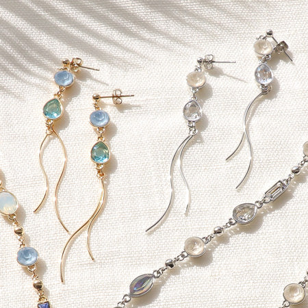 レシピNo.KR0725 貴和クリスタルラッカーイグナイトのネック&ピアス