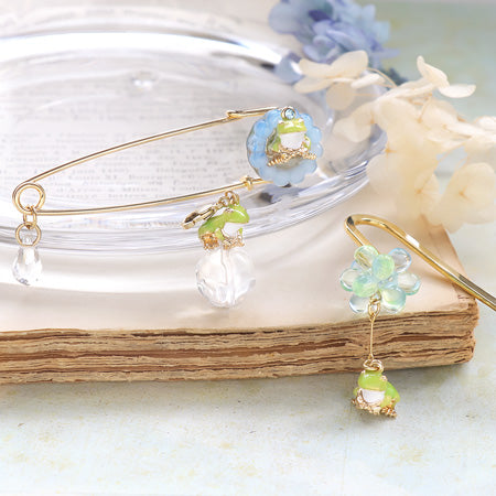 レシピNo.KR0735 雨の日を楽しむ カエルモチーフアイテム3種