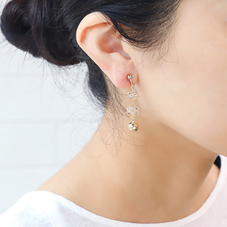 レシピNo.KR0736 チェコファルファーレのイヤーアクセサリー3種