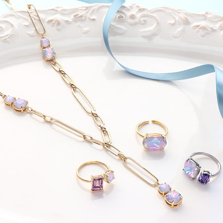 レシピNo.KR0756 貴和クリスタルのビジューアクセサリー4種