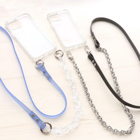 レシピNo.KR0770 異素材MIXのスマホショルダー2種