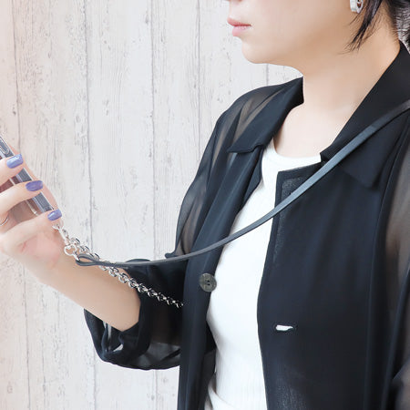 レシピNo.KR0770 異素材MIXのスマホショルダー2種