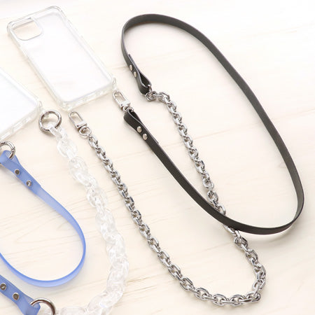 レシピNo.KR0770 異素材MIXのスマホショルダー2種