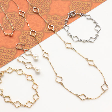 レシピNo.KR0783 モロッカンモチーフのアクセサリー4種