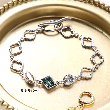 レシピNo.KR0819 モロッカンモチーフと貴和クリスタルのブレスレット2種