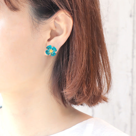 レシピNo.KR0827 貴和クリスタルのフラワーアクセサリー2種