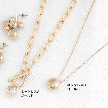 レシピNo.KR0840 メタルボールアクセサリー3種
