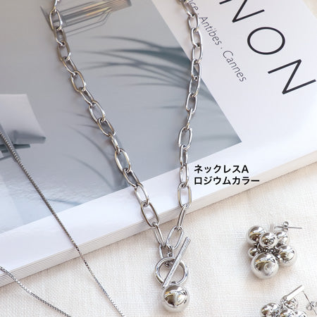 レシピNo.KR0840 メタルボールアクセサリー3種