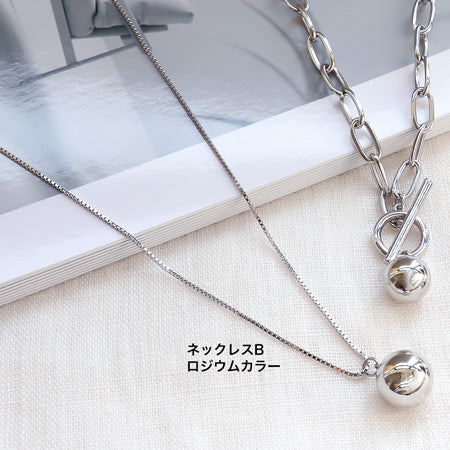 レシピNo.KR0840 メタルボールアクセサリー3種