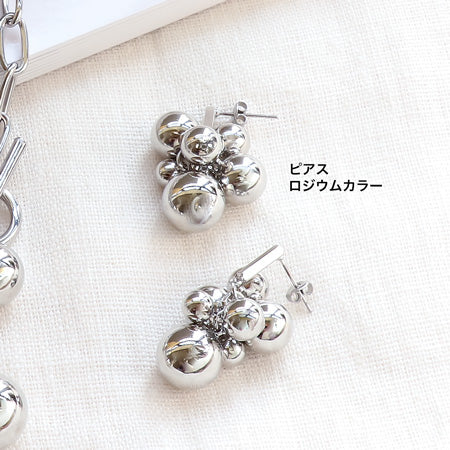 レシピNo.KR0840 メタルボールアクセサリー3種