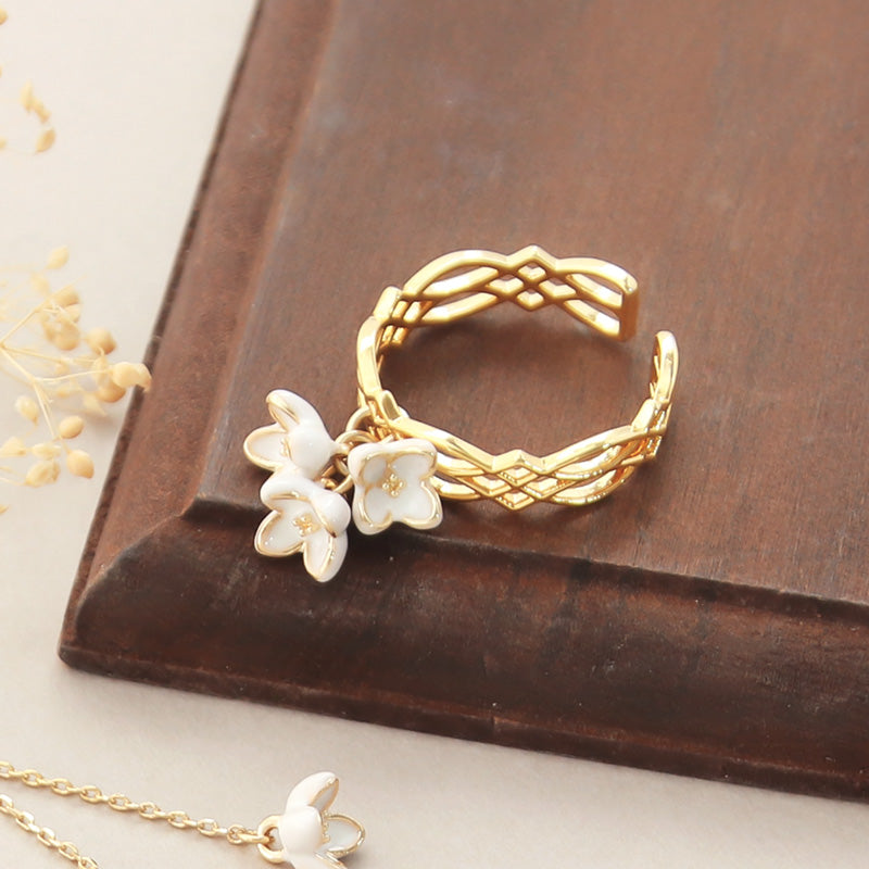 Recipe No.kr0871 Charmginmokusei Ring & Earrings