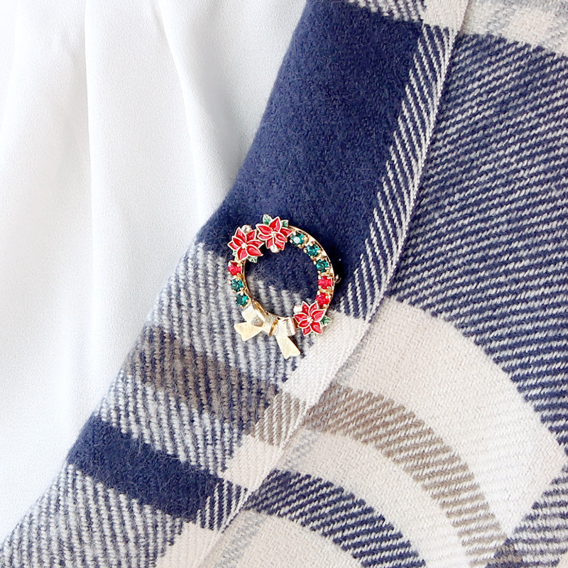 Recipe No.KR0873 Charm Poinsettia and Takawa Crystal Ring Bloo