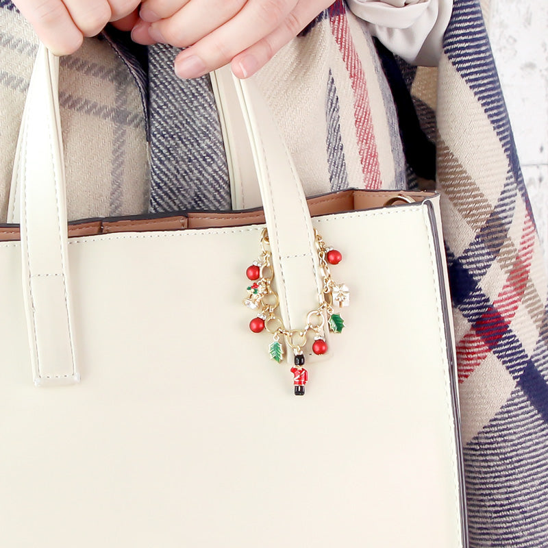 Recipe No.KR0874 Charm Christmas and Crystal Pearl bag charm