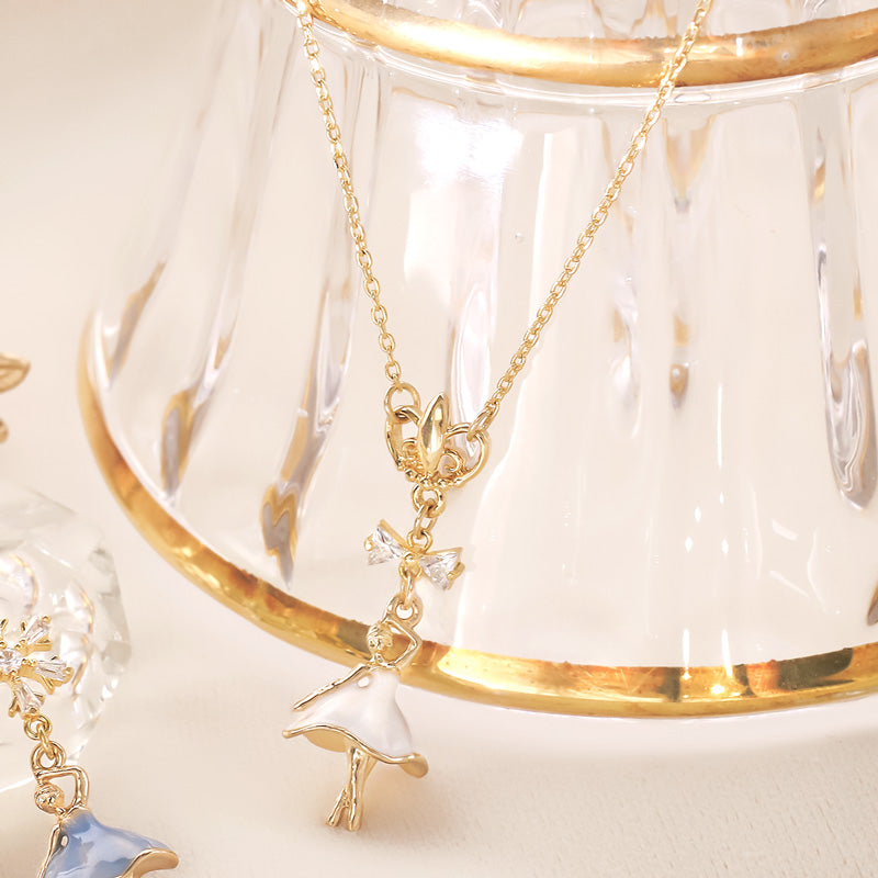 Recipe No.KR0876 Ballerina and petit bijoue neck & earrings