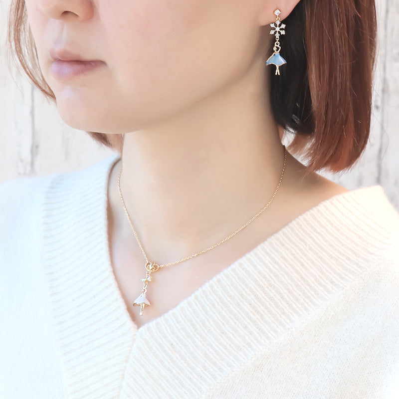 Recipe No.KR0876 Ballerina and petit bijoue neck & earrings