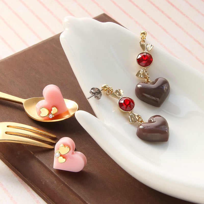Recipe No.KR0928 Chocolat Heart 2 piercings