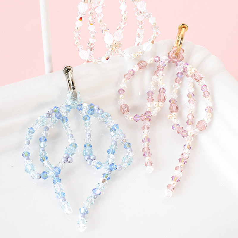 Recipe No.KR0941 Bead ribbon Yumekawa Stitch Eating (for one ear)