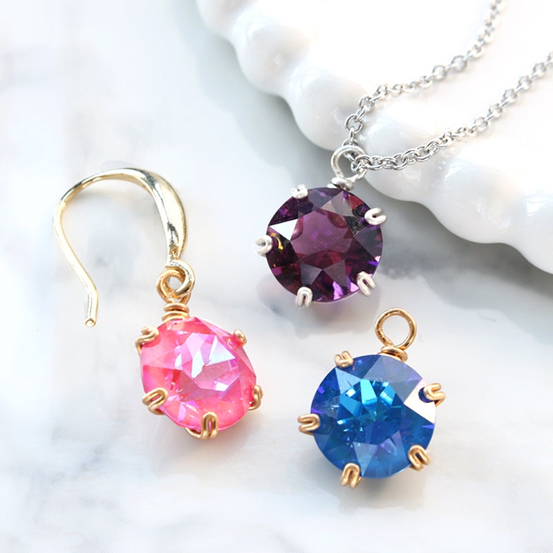レシピNo.KR0945 ワイヤーで作る爪留めセッティングアクセサリー