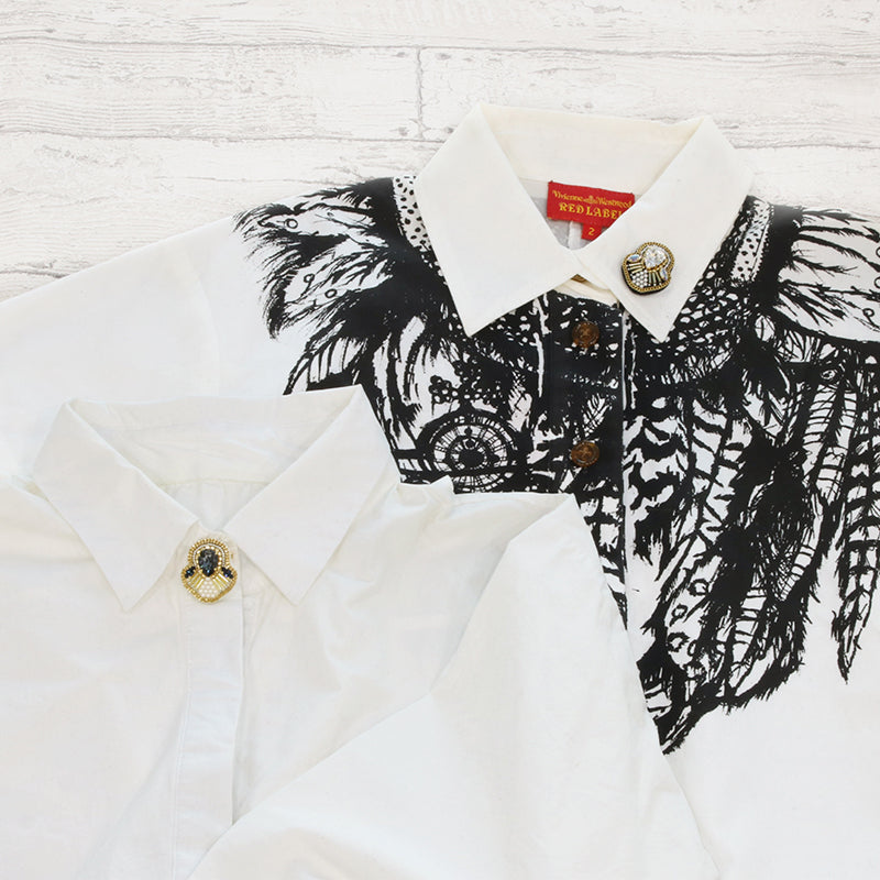Recipe No.kr0946 Emblem -style bijoue embroidery brooch