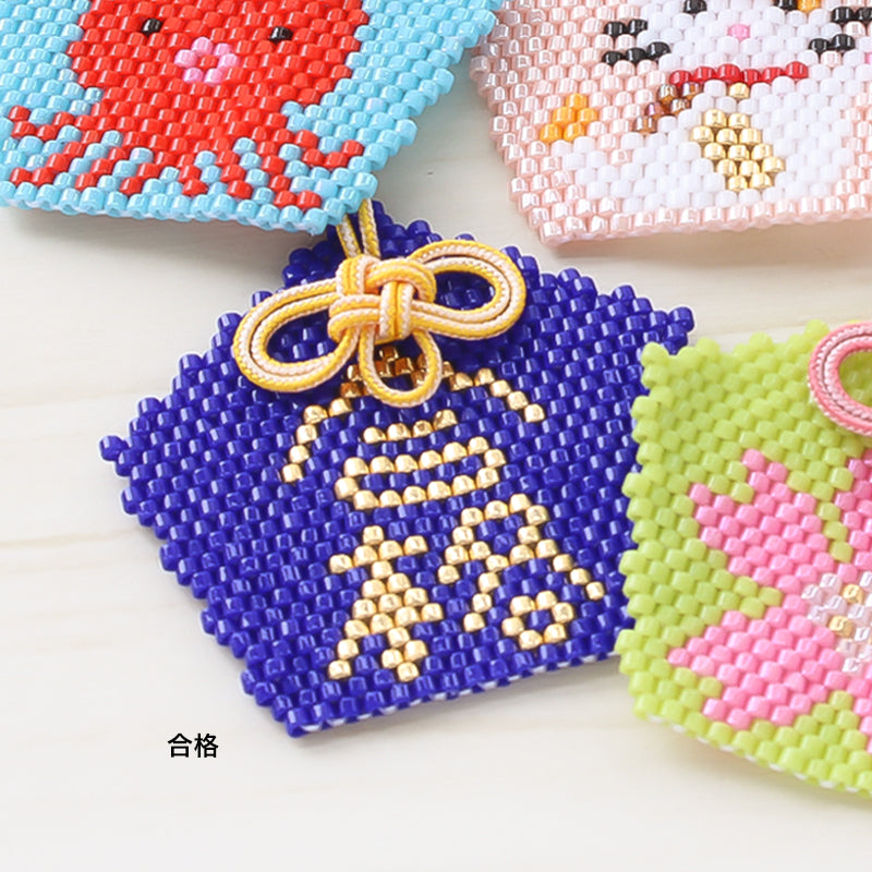 レシピNo.KR0954 五角お守りのブリックステッチモチーフ7種