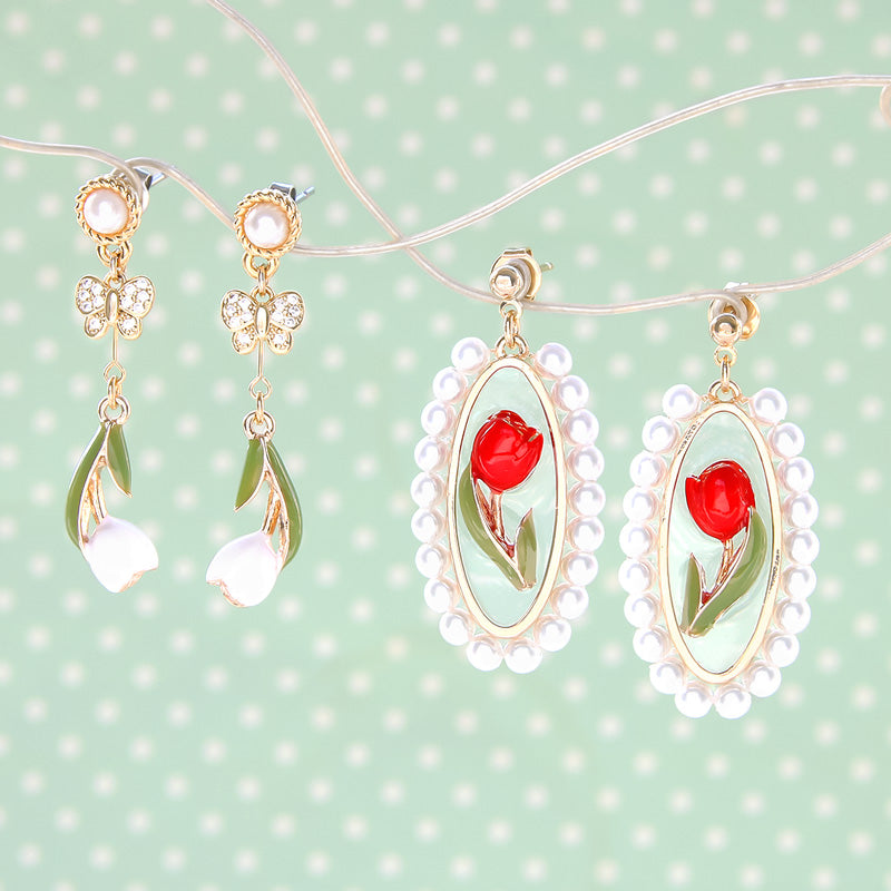 Recipe No.KR0962 Charm Tulip 2 piercings