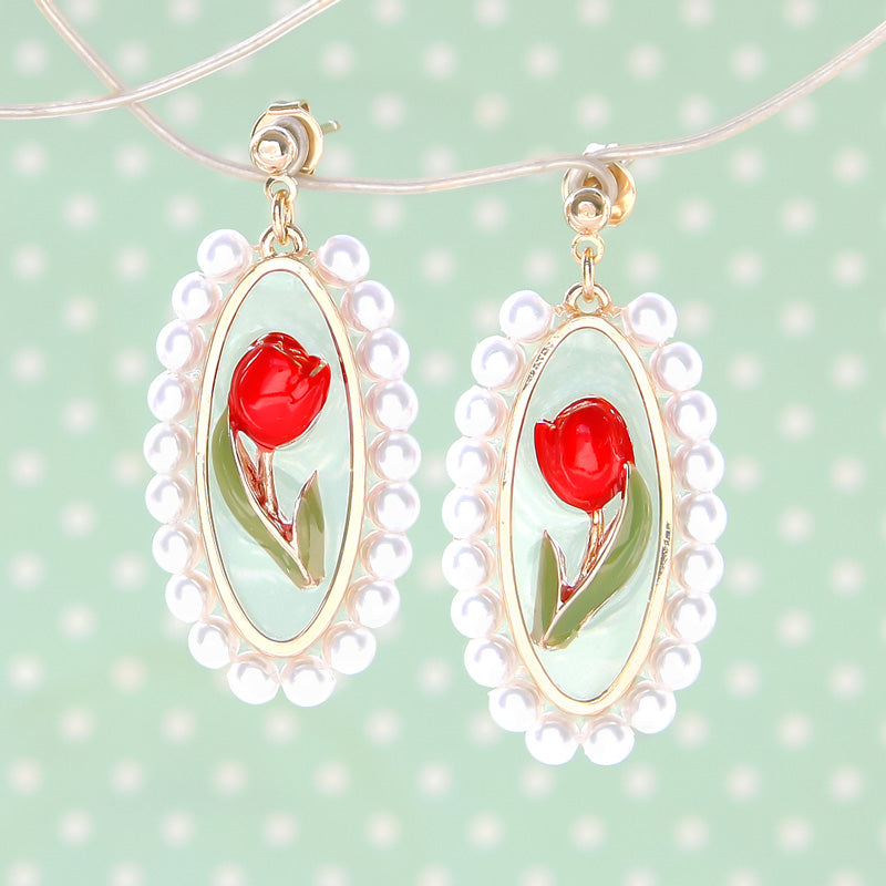 Recipe No.KR0962 Charm Tulip 2 piercings