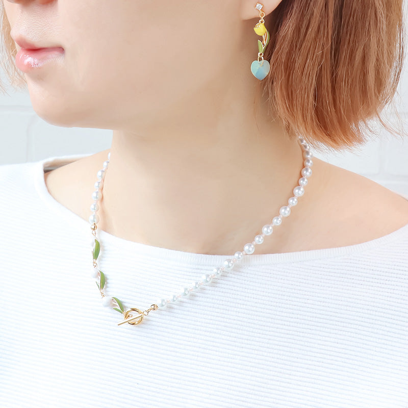 レシピNo.KR0967 チャームチューリップ2カンのアクセサリー3種