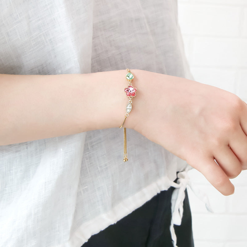 レシピNo.KR0973 貴和クリスタル#4744のアクセサリー2種
