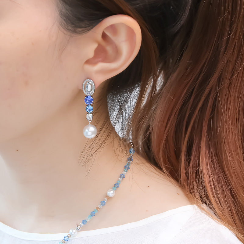 レシピNo.KR0979 貴和クリスタルのグラデーションアクセサリー2種