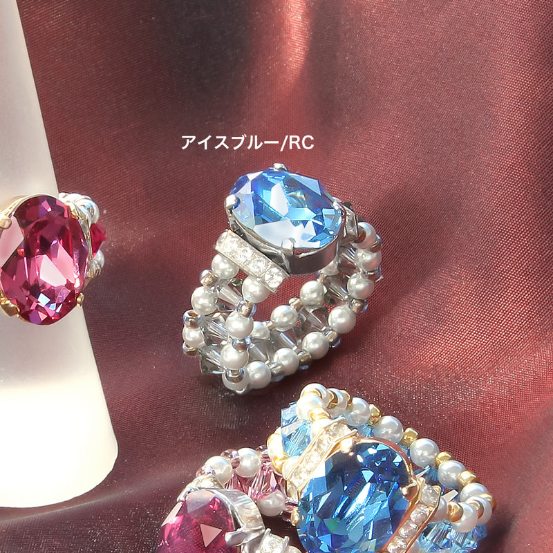 Recipe No.KR0982 Pearl bijubering of Kiwa Crystal