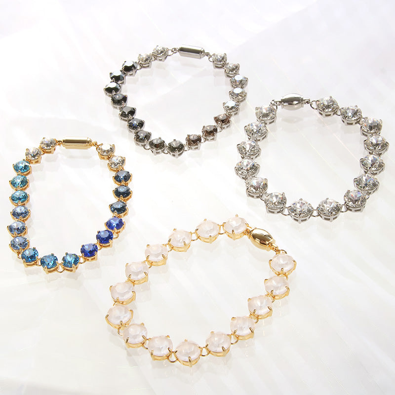 レシピNo.KR0992 貴和クリスタルのビジューレーンブレスレット2種