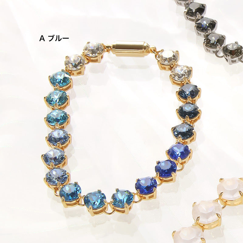 レシピNo.KR0992 貴和クリスタルのビジューレーンブレスレット2種