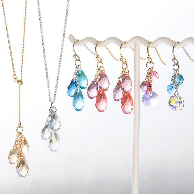 レシピNo.KR0995 貴和クリスタルのシャララアクセサリー2種