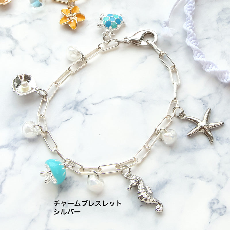 レシピNo.KR1005 マリンチャームのブレスレット2種