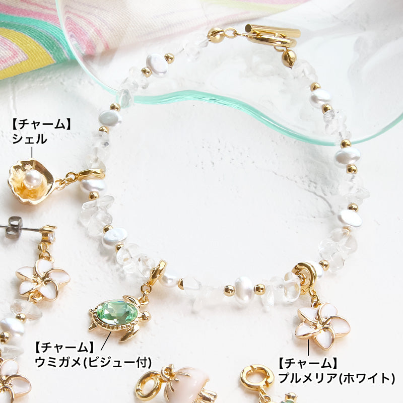 レシピNo.KR1006 マリンチャームのブレス&ピアス