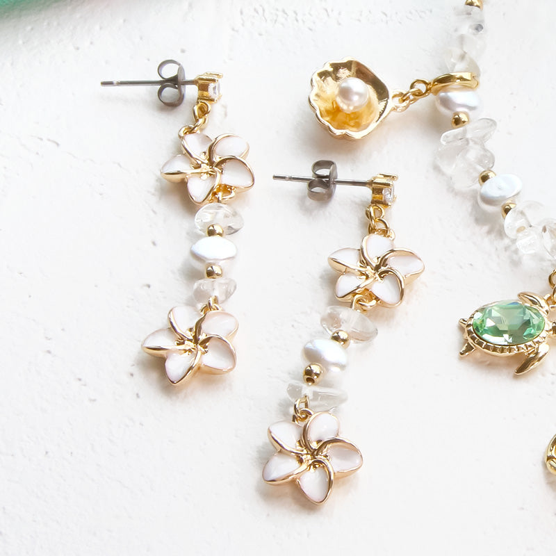 Recipe No.KR1006 Marine Charm Breath & Earrings