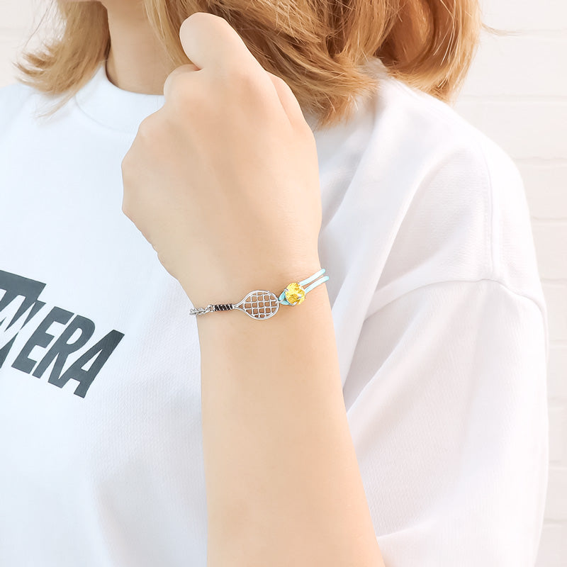 レシピNo.KR1009 国旗チャームとスポーツチャームのビジューブレスレット2種