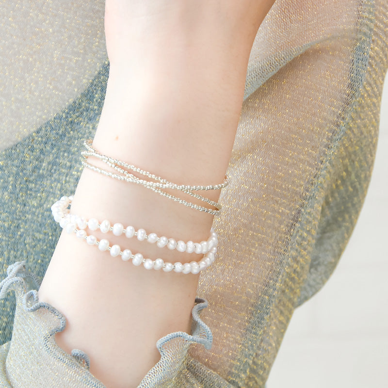 Recipe No.KR1017 Baolicolor Long Necklace with freshwater pearl potatoes