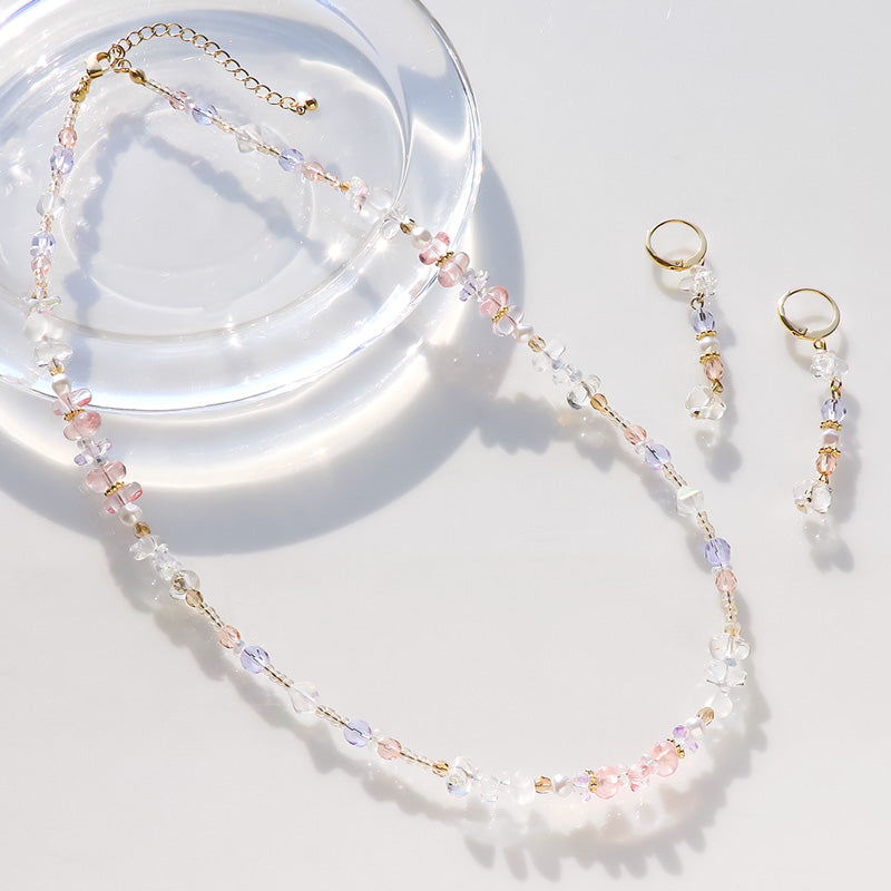 レシピNo.KR1023 チェコサザレのフレッシュスタイルネック&ピアス