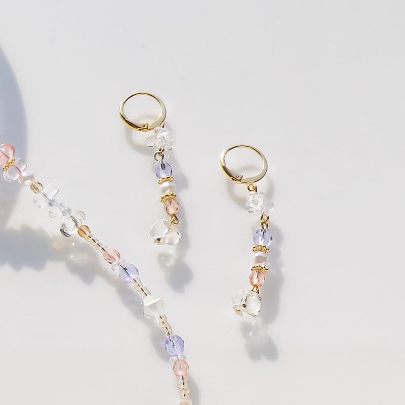 レシピNo.KR1023 チェコサザレのフレッシュスタイルネック&ピアス